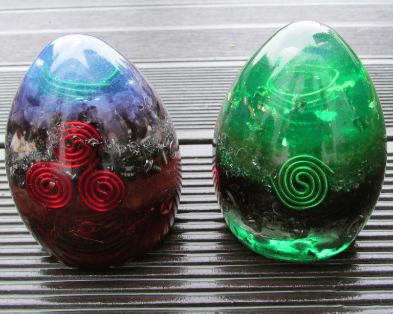 Orgonite Ei Bergkristall